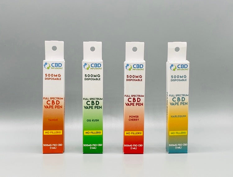 500mg Full Spectrum Disposable Vape Pen (3 variations)